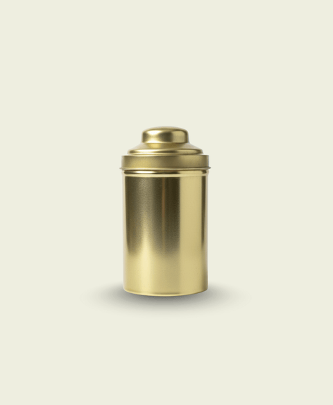 Golden Chai Container – 150 g Capacity - The Mantra Online