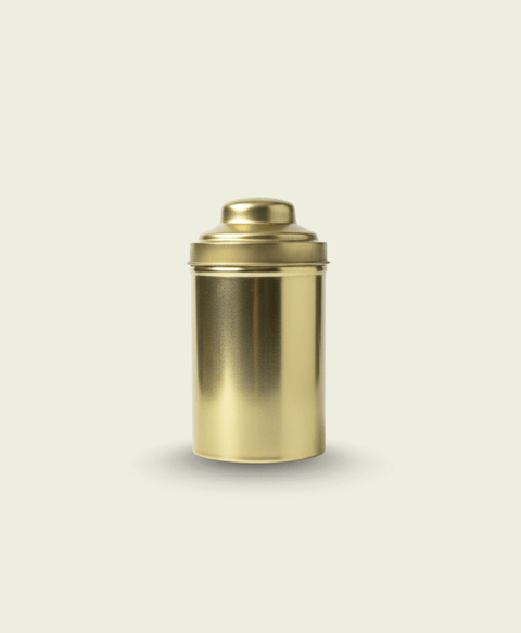 Golden Chai Container – 150 g Capacity - The Mantra Online