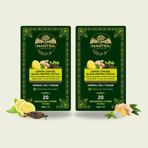 Lemon ginger black pepper stevia - The Mantra Online