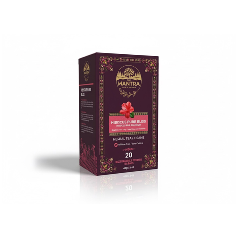 Hibiscus Pure Bliss – Beauty & Detox Tea |20 Pyramid TeaBags