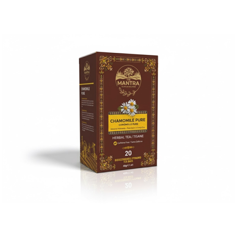 Chamomile Pure – Ancient Sleep Ritual | 20 Premium Pyramid Bags