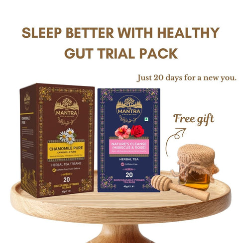 Better Sleep with a Healthy Gut Trial Pack | Herbal Gut Tea - The Mantra Online