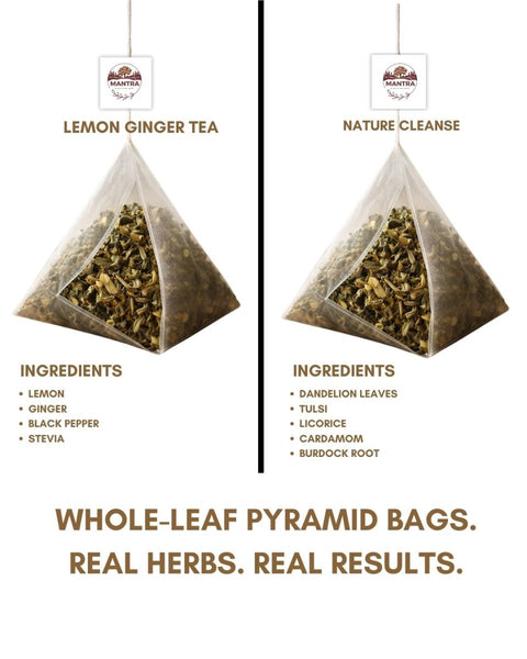 Bloating Gone & Gut Detox Trial Pack | Herbal Digestive Tea - The Mantra Online