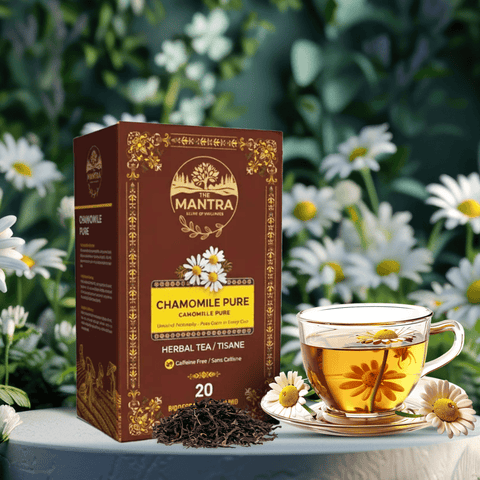 Chamomile Pure – Ancient Sleep Ritual | 20 Premium Pyramid Bags - The Mantra Online