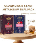 Glowing Skin & Fast Metabolism Trial Pack | Herbal Detox Tea - The Mantra Online