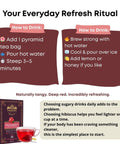 Hibiscus Tea for Beauty & Glow | 20 Pyramid Bags - The Mantra Online