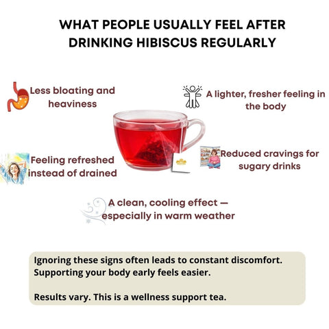 Hibiscus Tea for Beauty & Glow | 20 Pyramid Bags - The Mantra Online
