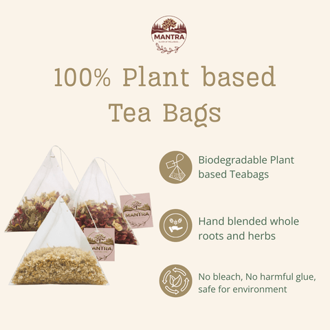 Hibiscus Tea for Beauty & Glow | 60 Pyramid Teabags - The Mantra Online