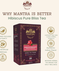 Hibiscus Tea for Beauty & Glow | 60 Pyramid Teabags - The Mantra Online