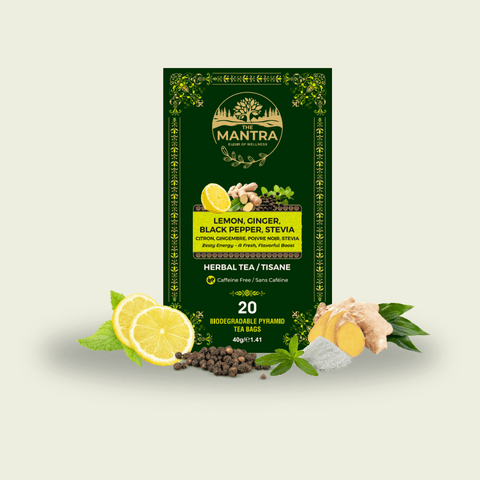 Lemon ginger black pepper stevia - The Mantra Online