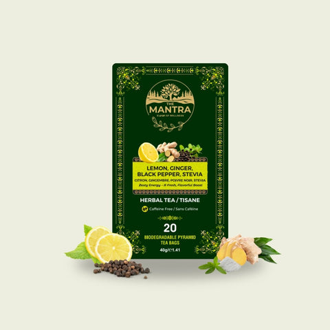 Lemon ginger black pepper stevia - The Mantra Online