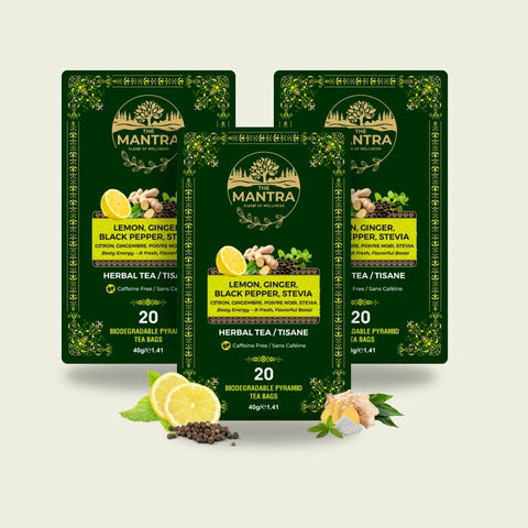 Lemon ginger black pepper stevia - The Mantra Online