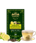 Lemon Ginger Tea for Digestion | 60 Pyramid Bags - The Mantra Online