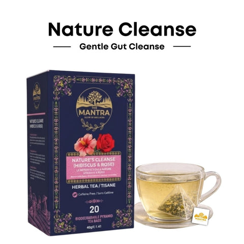 Nature’s Cleanse Tea for Gut Balance | 20 Pyramid Bags - The Mantra Online