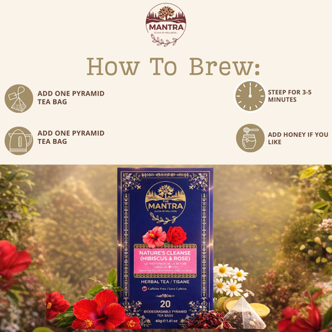 Nature’s Cleanse Tea for Gut Balance | 60 Pyramid Bags - The Mantra Online