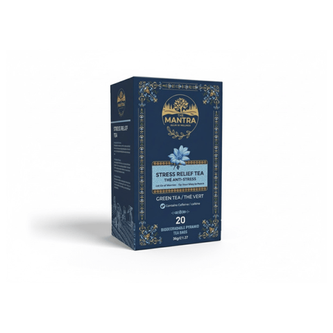 Stress Relief Tea – Ancient Calm | 20 Pyramid Bags - The Mantra Online