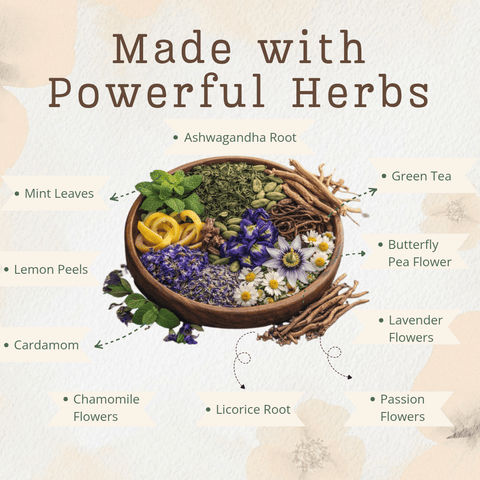 Stress Relief Tea for Calm| 60 Pyramid Bags - The Mantra Online