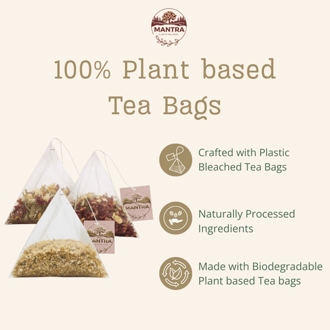 Stress Relief Tea for Calm| 60 Pyramid Bags - The Mantra Online